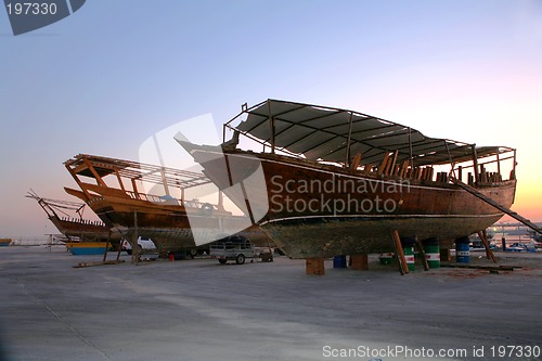 Image of Dhow repair yard