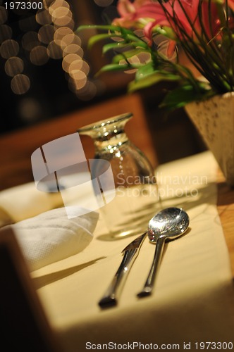 Image of luxury modern indoor restaurant 