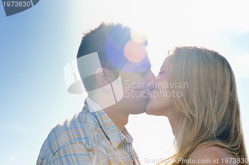 Image of happy bride and groon outdoor