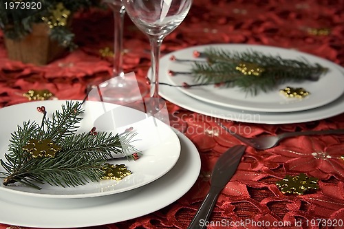 Image of Christmas dinner table