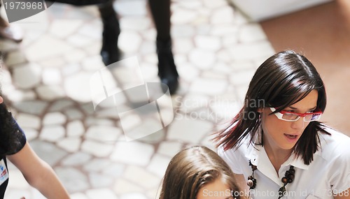 Image of business woman fropm top