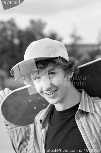 Image of skate boarder portrait