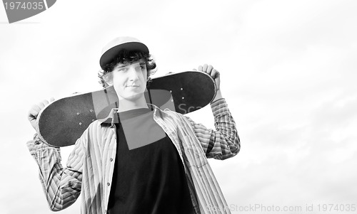 Image of skate boarder portrait