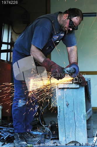 Image of industry worker sparks