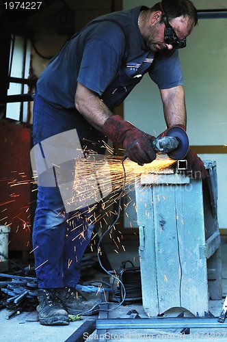 Image of industry worker sparks