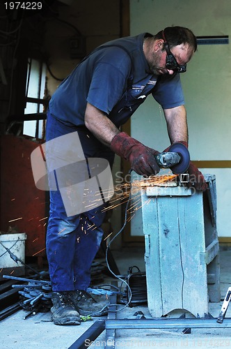 Image of industry worker sparks