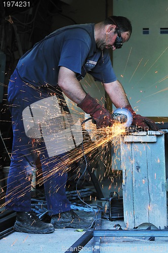 Image of industry worker sparks