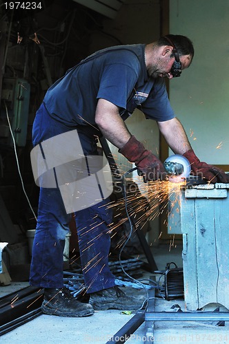 Image of industry worker sparks