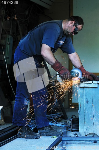 Image of industry worker sparks