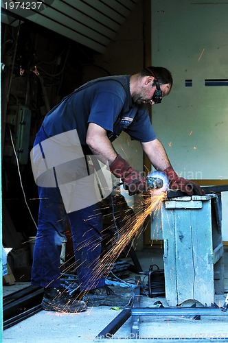 Image of industry worker sparks