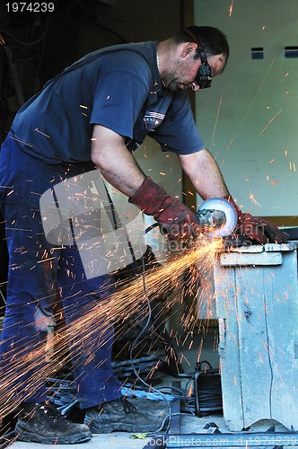 Image of industry worker sparks