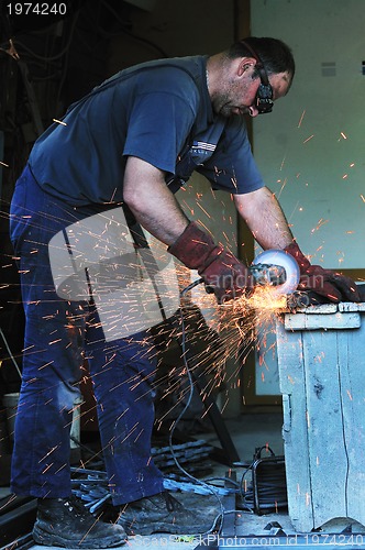 Image of industry worker sparks