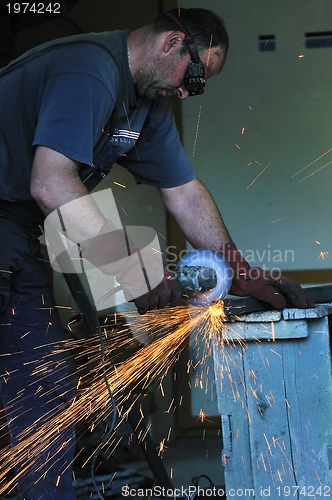 Image of industry worker sparks