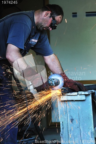 Image of industry worker sparks