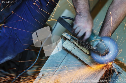 Image of industry worker sparks