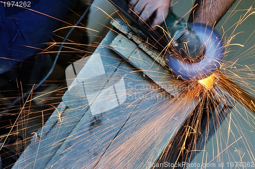 Image of industry worker sparks