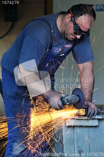 Image of industry worker sparks