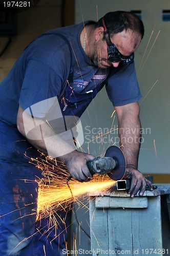 Image of industry worker sparks