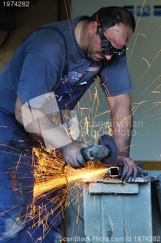 Image of industry worker sparks