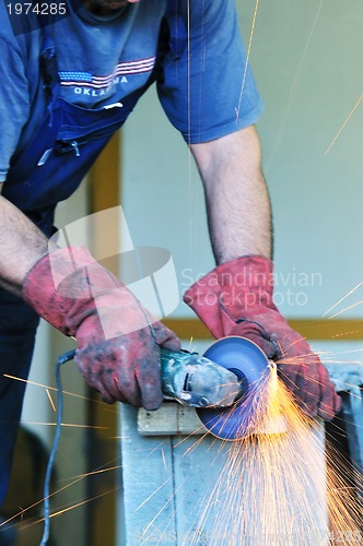 Image of industry worker sparks