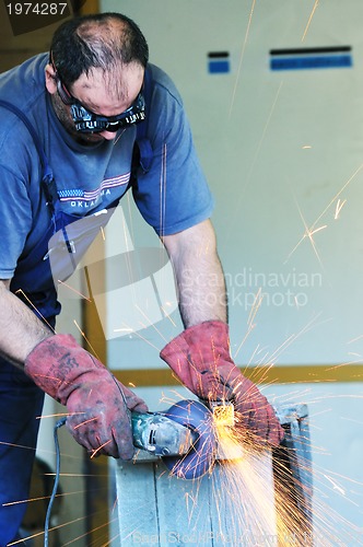 Image of industry worker sparks