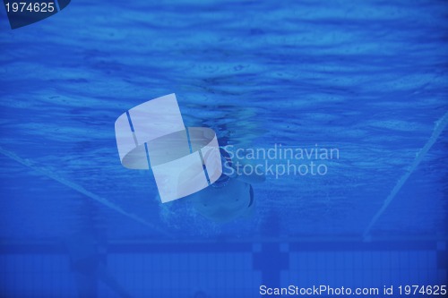 Image of swimming pool underwater