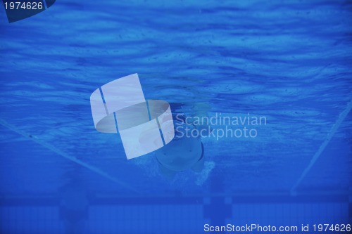 Image of swimming pool underwater