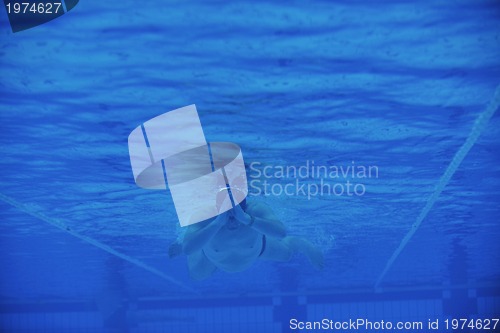 Image of swimming pool underwater