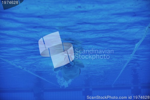 Image of swimming pool underwater