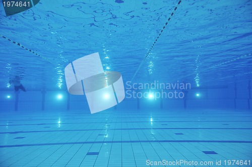 Image of swimming pool underwater