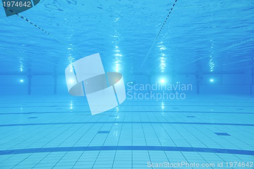 Image of swimming pool underwater