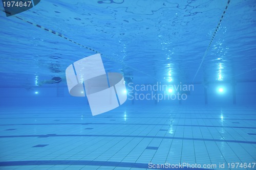 Image of swimming pool underwater