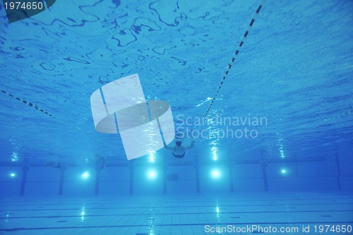 Image of swimming pool underwater