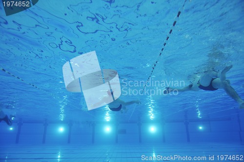 Image of swimming pool underwater