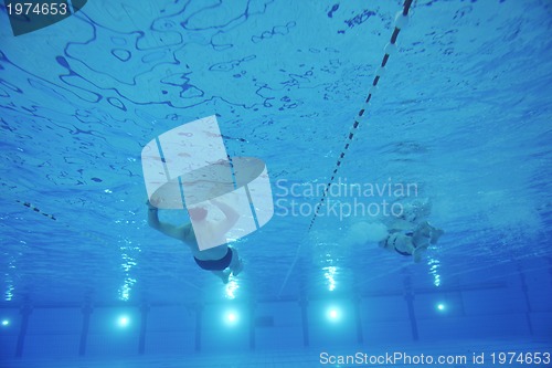 Image of swimming pool underwater