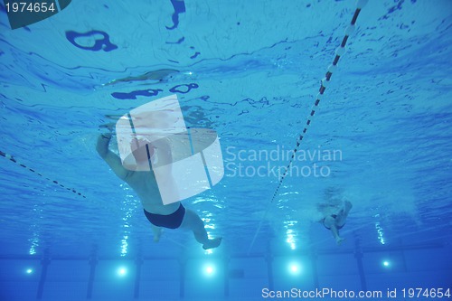 Image of swimming pool underwater