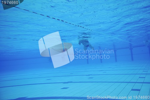 Image of swimming pool underwater