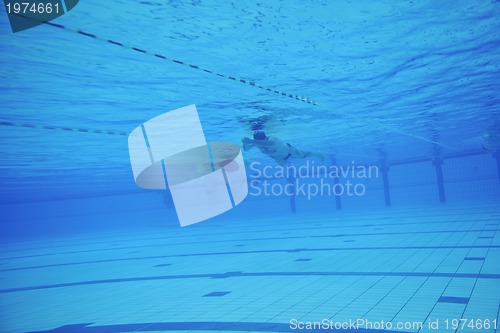 Image of swimming pool underwater