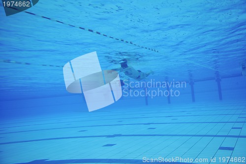 Image of swimming pool underwater