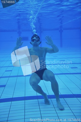 Image of swimming pool underwater 