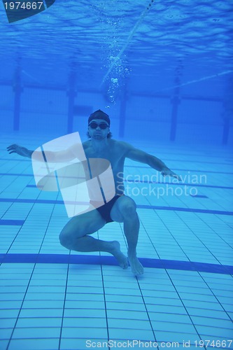 Image of swimming pool underwater 