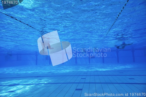 Image of swimming pool underwater 