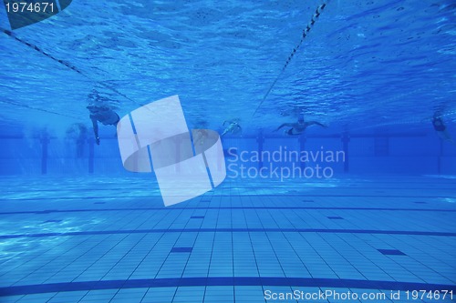 Image of swimming pool underwater 