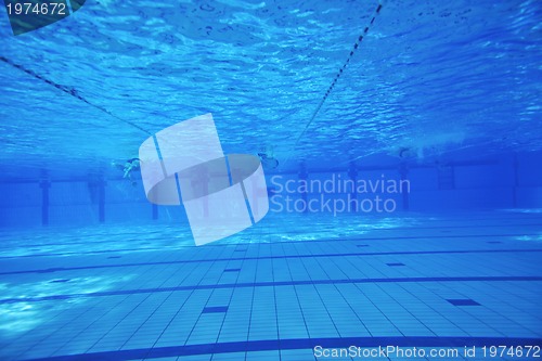 Image of swimming pool underwater 