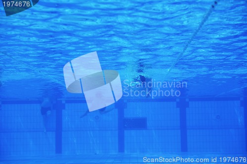 Image of swimming pool underwater 