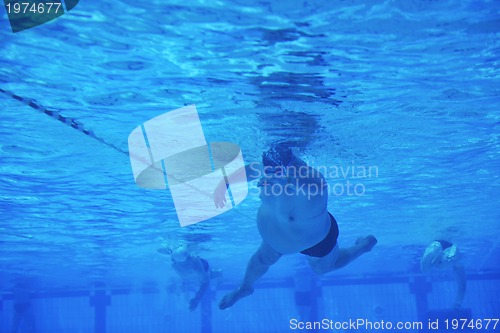 Image of swimming pool underwater 