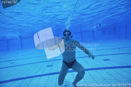 Image of swimming pool underwater 