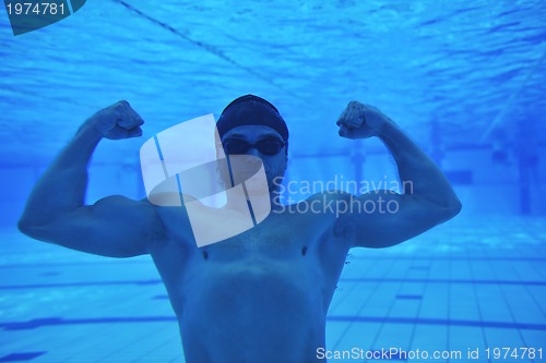 Image of swimming pool underwater 