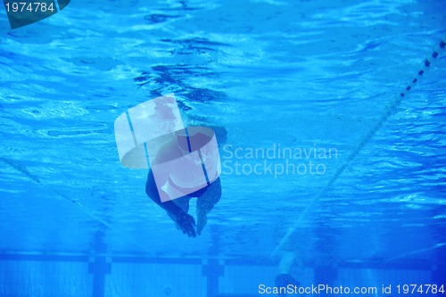 Image of swimming pool underwater 