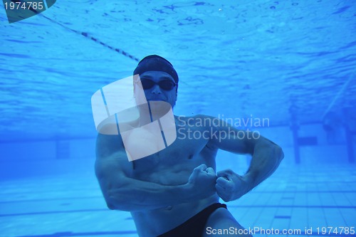 Image of swimming pool underwater 